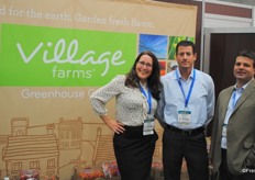 Helen Aquino, Steve Poklemba and Michael Minerva from Village Farms