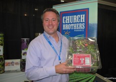 Ernst van Eeghen from CHurch Brothers promote the Heirloom Spinach Blend