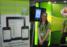 Courtney Heim from Produce Pro Software promote the new driver app.