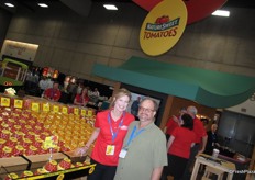 Carla Conte (NatureSweet) and Chuck Thomas (Thomas Produce Sales)