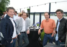 Jan van Adel (DSI), Rob Mulder (Cool Control), Jean Martin Durieux (Olympic Food logistics) and Maarten van Fraassen (DSI)