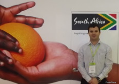 Jacques du Preez at the South Africa stand.