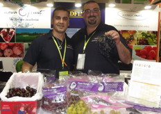 Joe Tullio and Vince Brullo were very popular the Australia Fruits stand. They were promoting their Witches Finger and Cotton Candy grapes.