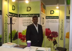 Nagesh Shetty on hand at the Deccan Produce stand.