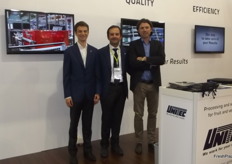 The gentlemen from Unitec were on hand to give information about their products. Dr Giovanni Seganti and Dr Luca Montanari, VP and Chris de Krom from Proud Solutions.