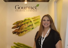 Laura Brunson was there to meet visitors at Gourmet Trading Company.