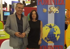 Marc Rauffet and Celine Guyot at the Pominter stand.