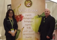 Mary Carman Ramos and Steve Mackey were on hand to tell visitors all about VivaTierra's products.