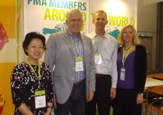 The PMA team on the stand. Mabel Zhuang, Richard Owen, Micheal Worthingtom and Nancy Tucker.