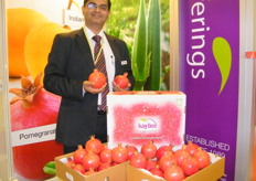 Mr. Kaushal Khakhar, C.E.O. of Kaybee Exports (India), specializes in pomegranates, mangoes and tropical vegetables like okra and chilly