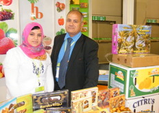 Ms. Basma Hassan(Sales Manager) with Mr. Hassan Al Banna (Chairman), HB Egyptian Export Center- Egypt, known for their dates, grapes and oranges