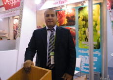 Khaled Shaker, export manager of Green Egypt( Egypt), the company was established in 1996 and owned a pack house with a capacity of 150 tons per day, another rented pack house with capacity of 150 tons per day and a new pack house is currently