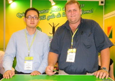 Berda´s Marketing Supervisor, Di Nan with Operations Manager, Pierneef Smit (China)