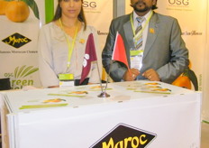 Btissam Jahid (Directress) with Kalum Samarawickram (Managing Director) of Citrus Kingdom Morocco (OSG), first time to exhibit in AFL