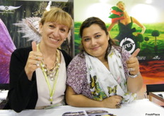 The dazzling women of Eren Tarim-Turkey: Gokcen Cakir (GM) and Aysel Oguz (Export Sales Executive)