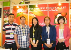 The Foshan Fuyi Food Co.,China team: Yubo, Nelson, Ivy (Sales Manager) Xianji and Ceniting