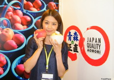 Sachiko Kudo of First International Corporation- Japan, apples are exported mainly to Taiwan, HK and Malaysia