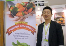 Mr. Young-Ho Na, CEO of Changrak Farms-Korea.. main products are sweet persimmons and fresh strawberries