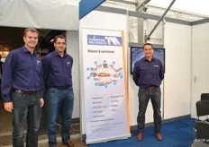 Edwin Langbroek, Hein Kortebos and Jos Mous made up the Tummers Methodic team during the second day of the fair. They are the market leader in washers, de-stoners and (flake lines?). Tummers Methodic has been able to place new flaking lines in India, China, Russia and Germany this year. tijdens de tweede dag van de beurs.