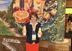 Marygrace Sexton from Natalie's promotes the new blends of their fresh squeezed oranges.