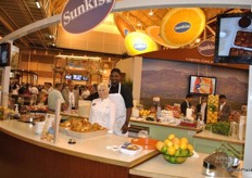 Chef Jill at the Sunkist booth.