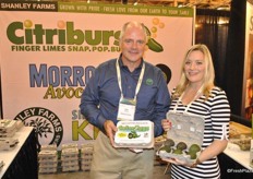 Jim and Megan Shanley promoting the Gator eggs a small-sized avocado for just a snack or for the salad, without having to throw away a half avocado.