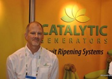 Greg Akins of Catalytic Generators, which provides fruit ripening systems.