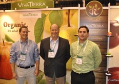 Tryg McInerny, Matt Roberts and Paul McCaffrey from Vivatierra, grower and shipper of organic apples and other fruits.