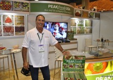 Greg Ganzerla from Peakfresh, provides packaging that extends shelf life.