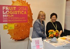 Madeleine from Fruit Logistica and her colleague of Asia Fruit Logistica