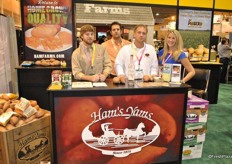 Will Kornegay, Joshua Wright , Steven Pope and Brittney Hillebrand from Ham Produce, grower of sweet potatoes and yams