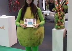 A very friendly Conference Pear at the Dutch stand.