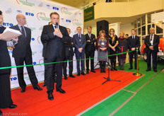 The trade show at the International Exhibition Centre in Kiev was opened on Tuesday November 26.