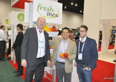 "Arjan Levarht, Erving Garcia and Ruud Krul from Levarht promoting their Mexican division: "Fresh Mex"