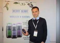 Masiej Mielewski from Milbor,, Milbor is under the brand of Merry Berry (juices from blueberries)