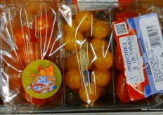 The 3-in-1 snack pack tomatoes from Tesco, with three different tomato varieties.