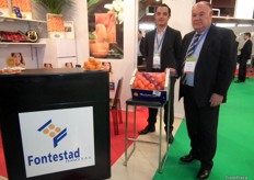 Jean-Marie Texier, Head of Sales in France and Batiste Eixarch Castillo, General Manager of Fontestad, a Spanish company specialized in the production and marketing of citrus fruit.