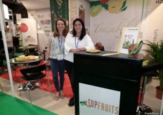 Stand of the members of Top Fruits, company specialized in tomatoes grown in Spain.