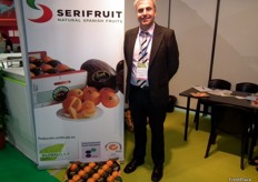 Vicente José Serisuelo in his Serifruit stand, Spanish company specialized in citrus fruit and melon.