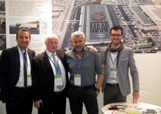 Technical and commercial team of Maap in the Italian pavilion.