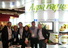 Team in the stand of the Greek Association of Asparagus Growers.