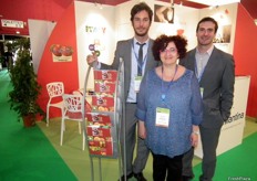 Federico Milanese with his fellows of the CSO (Horticultural Service Center) in the Italian pavilion.