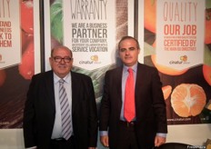 Juan Antonio Bou, President of Cinatur and Javier Hervás, Sales Representative of Cinatur,a Spanish company based in Valencia.