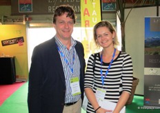 Kees Kooijman from Verdi Import and Gertrude Snoei from AGF/Freshplaza