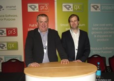 Stuart Lane and Paul Seekins from Prophet, one of the event's sponsors. The company provides supply chain software solutions.