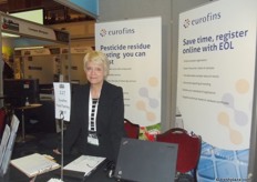 Ann Parker at the Eurofins stand.