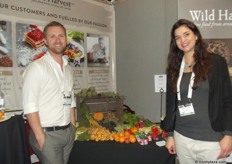 Chris Winder and Paola Carlini from Wild Harvest, supplying produce for fine dining throughout the UK.