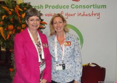 Sian Thomas and Kirsty Robertson from the Fresh Produce Consortium.