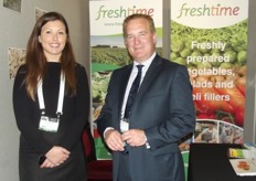 Lydia Oldroyd and Mark Newton at FreshTime.