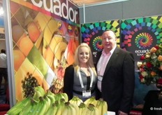 Emma Tomlinson and Harley Willimas from Banabay bananas, Ecuador